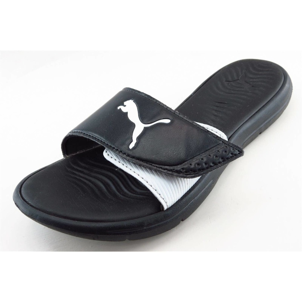 PUMA Slides‎ Black Synthetic Women Shoes Size 6 Medium